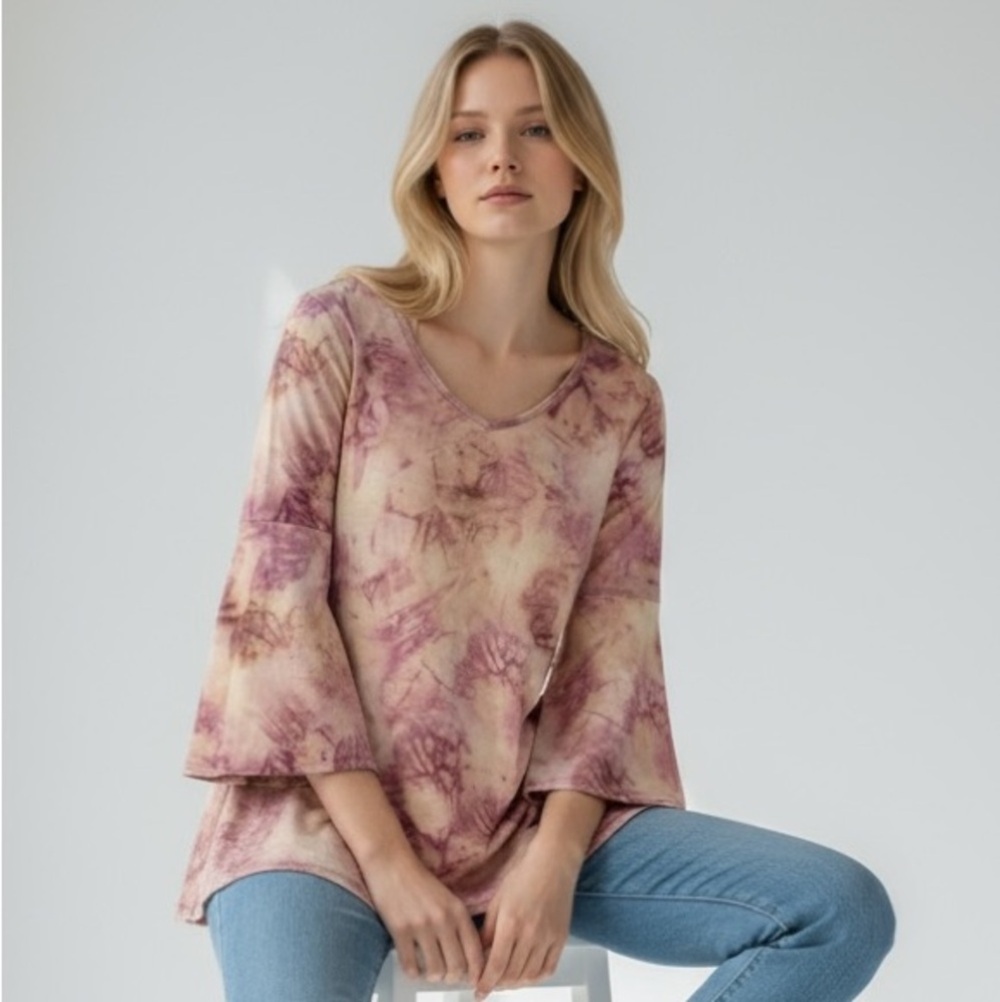 Soft Surroundings Artistic / Tie Dyed - Blend Top Blouse - Size Small - B14